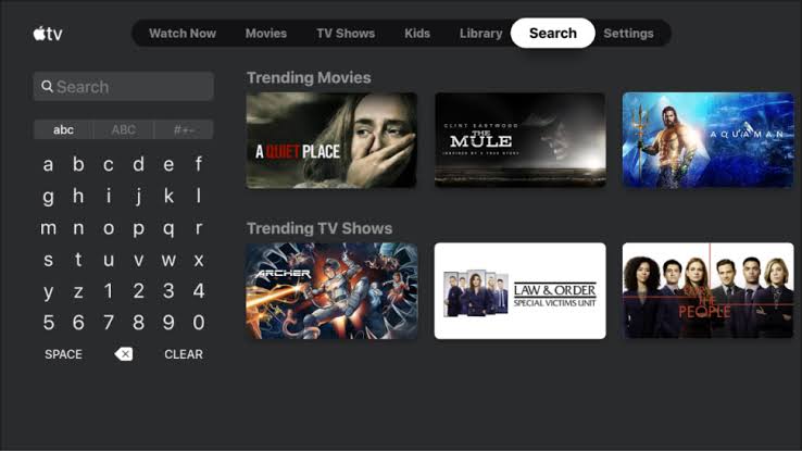 Search Paramount Network on Apple TV