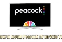 Peacock TV on Vizio TV