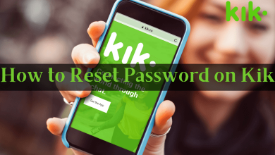 How to reset Kik password