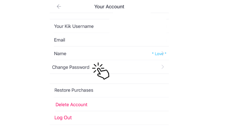 Select Change Password