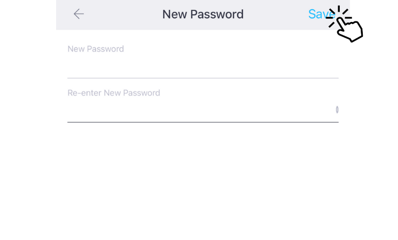Enter New password and hit Save