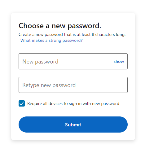 Reset LinkedIn Password