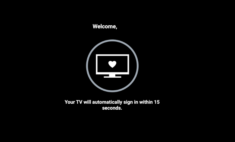 Welcome screen for SBS ON Demand sign in