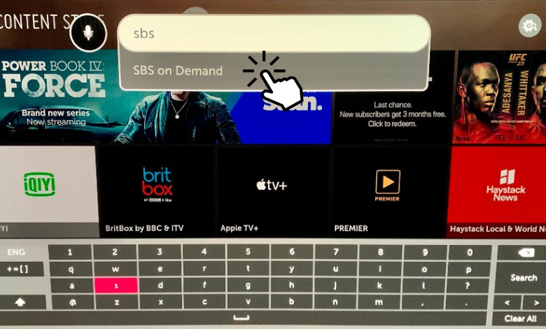 Search SBS On Demand on LG TV