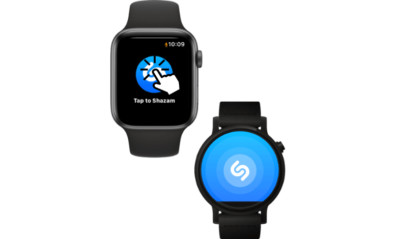 Click Shazam button on Apple Watch