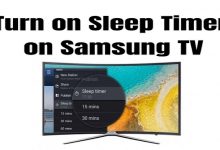 Sleep Timer on Samsung TV