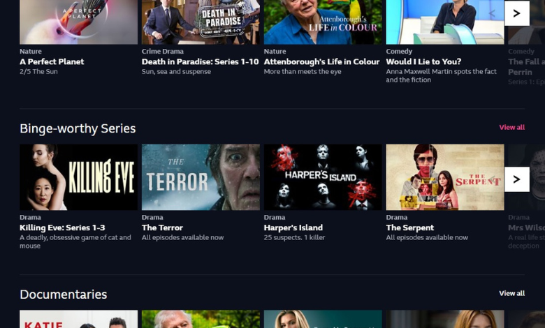 ITV Hub on Roku device