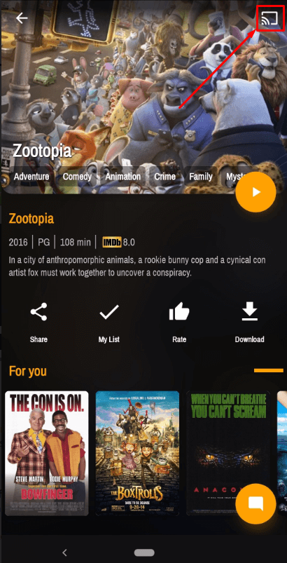 Cast 123Movies on Smart TV from Android SmartPhone using Chromecast