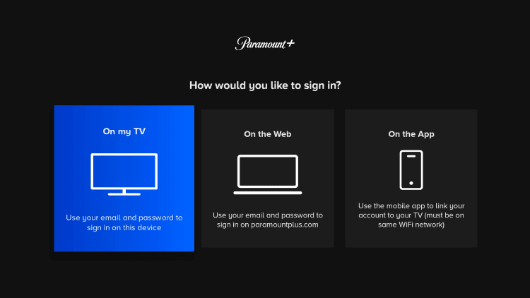 Paramount Plus on LG TV