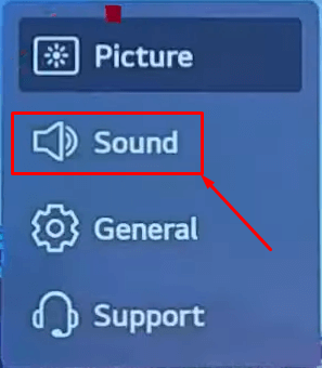 Choose a Sound option.