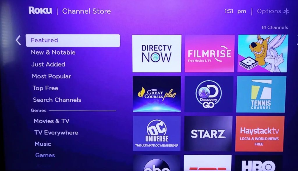 Roku Channel Store 