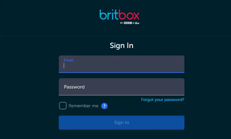 Sign in to your account