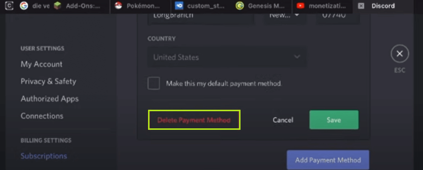 Cancel Discord Nitro Payment. 