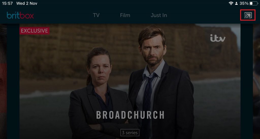 Cast Britbox to Android TV