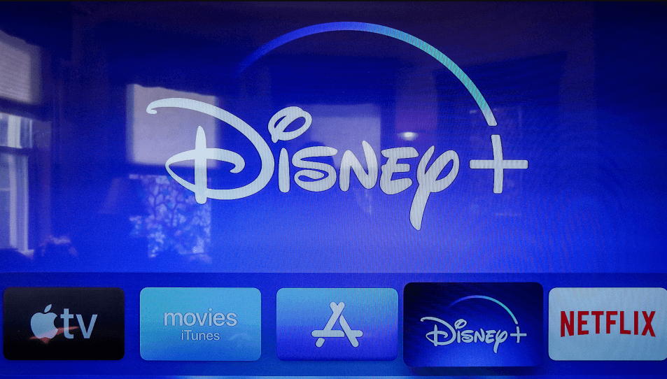 Open Disney Plus app on Apple TV. 
