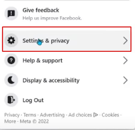 Settings and privacy 