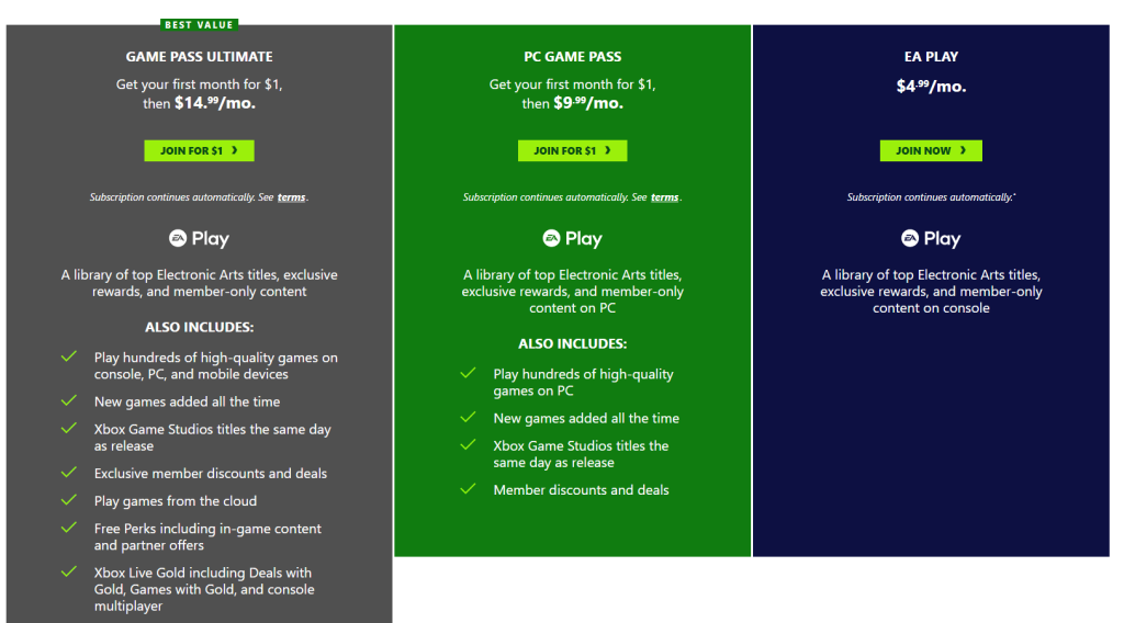 Get EA Play Free Trial On Xbox