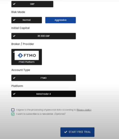 Start FTMO Free Trial