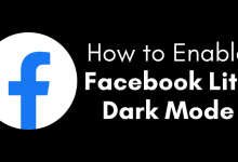 Facebook Lite Dark Mode