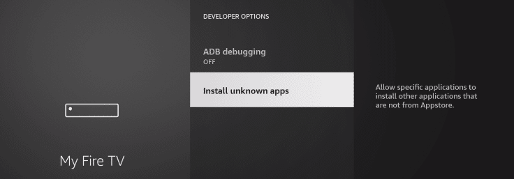 Click Install unknown apps