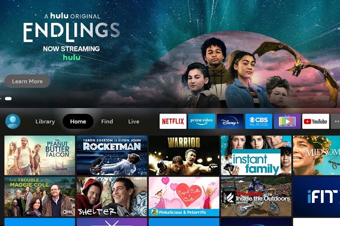 select theĀ FindĀ menu on Firestick.
