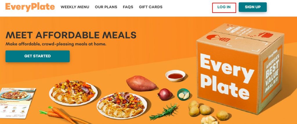 EveryPlate home page