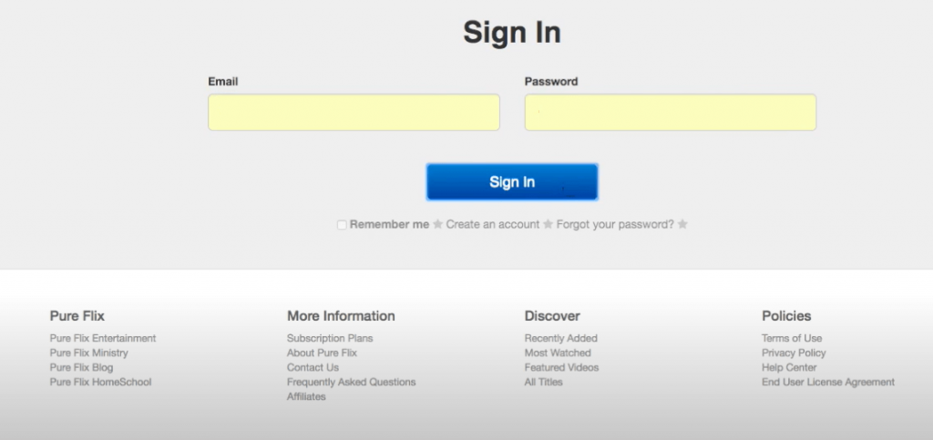 Sign in to the app to cancel Pure Flix subscription. 