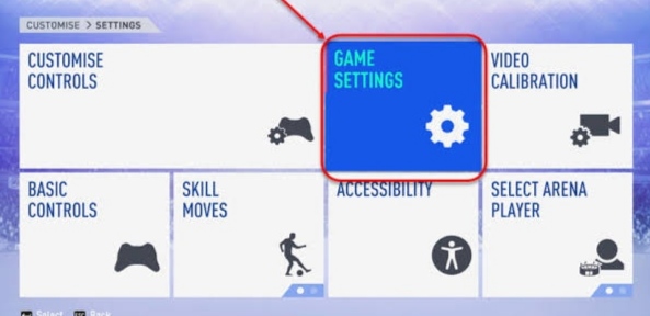  select Game settings