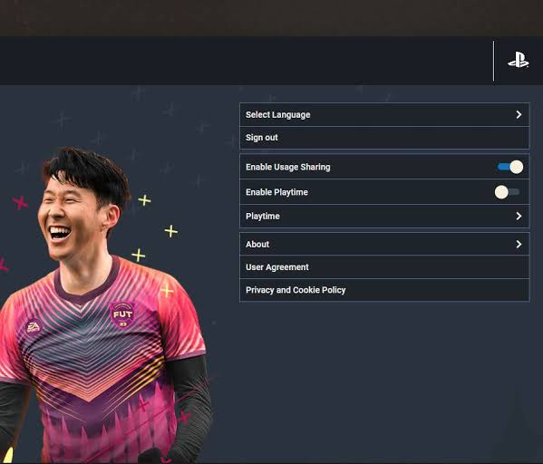 Click Select Language option to Change Language on FIFA 23