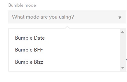 Choosing Bumble mode