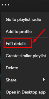 Select Edit details option