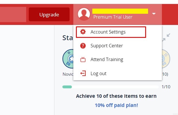 LastPass account settings