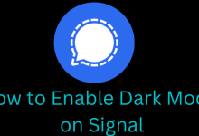 Dark Mode on Signal