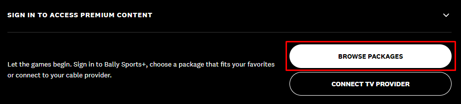 select the Browse Packages option