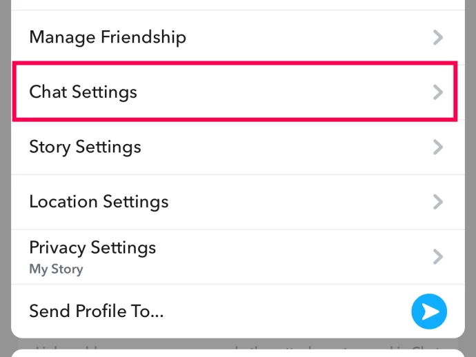 Chat Settings How to Pin Someone on Snapchat