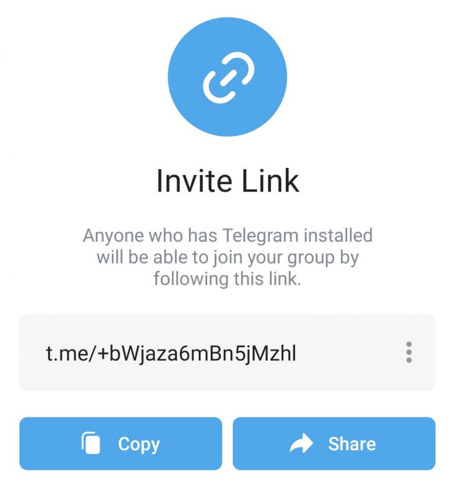 How to Share Telegram Group Link