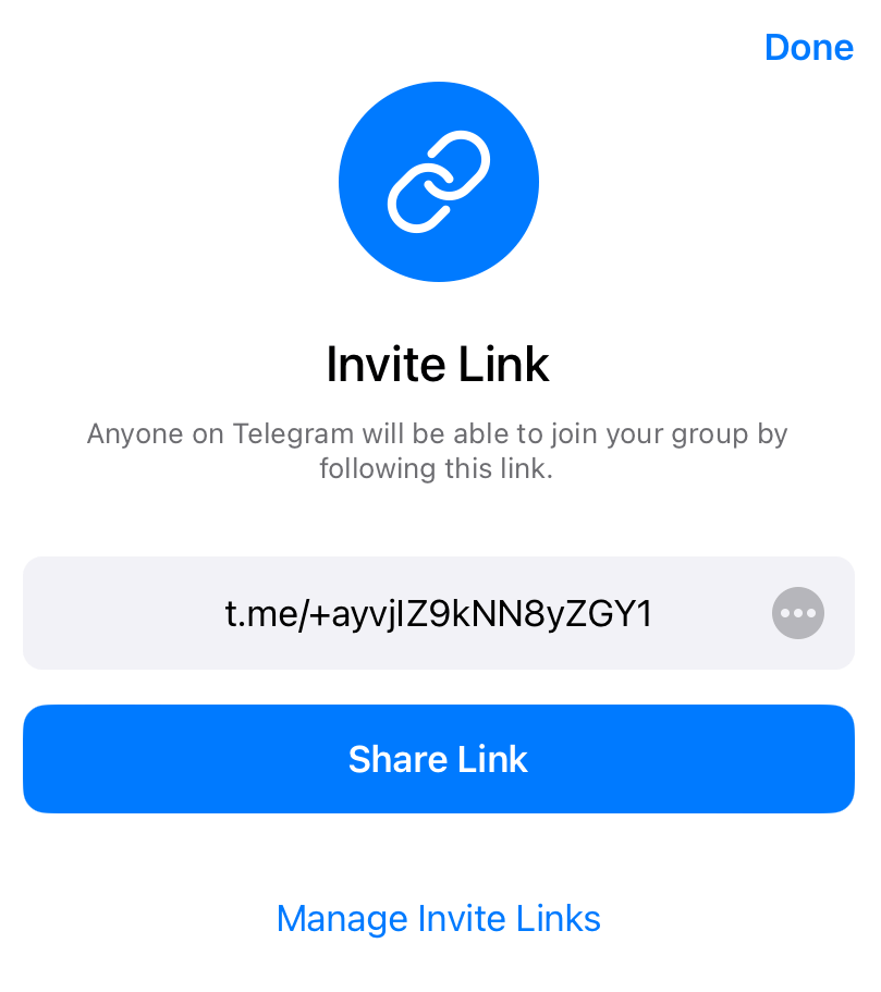 How to Share Telegram Group Link