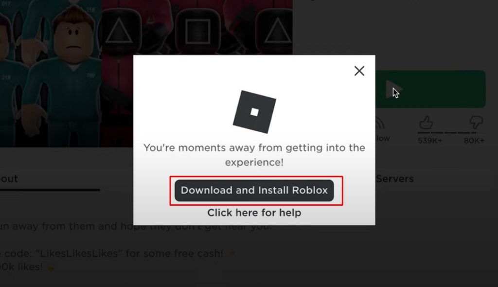 Install the updated version of Roblox on Mac