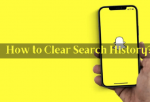 How to clear search history on Snapchat