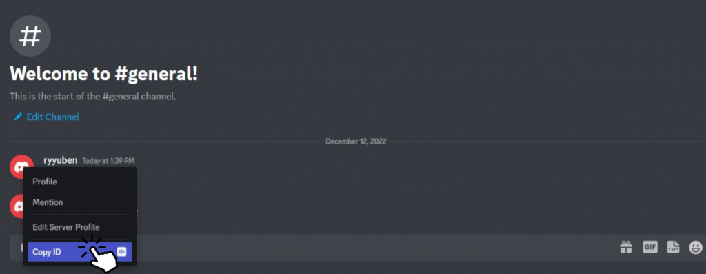 Click Copy ID to find your Discord ID on desktop