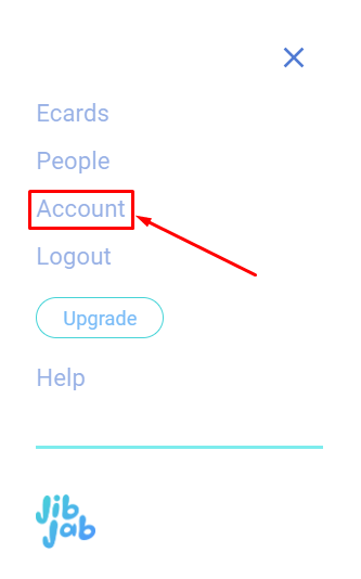 Select the Account option