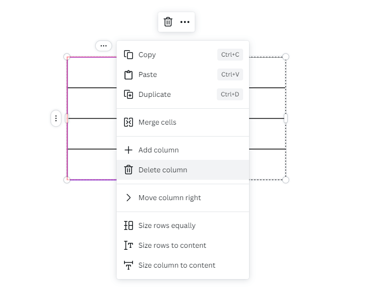 Delete Column