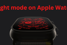 Night mode on Apple Watch