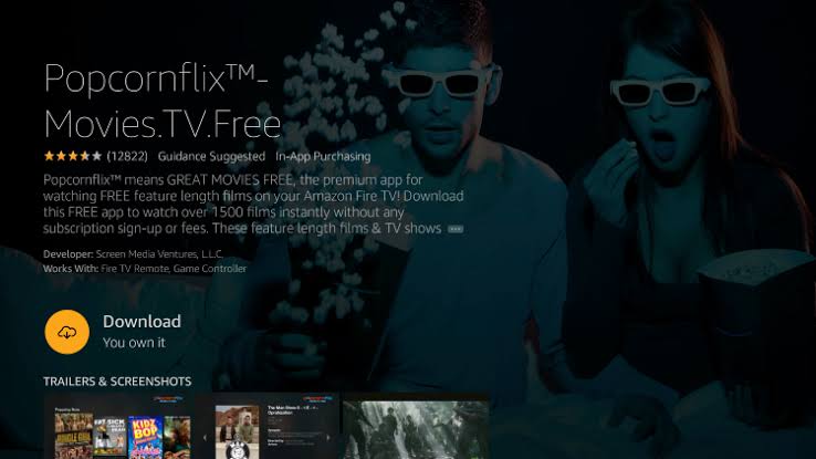 Download Popcornflix on Firestick