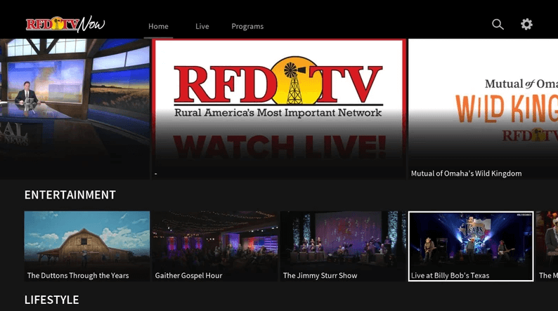 RFD TV on Roku