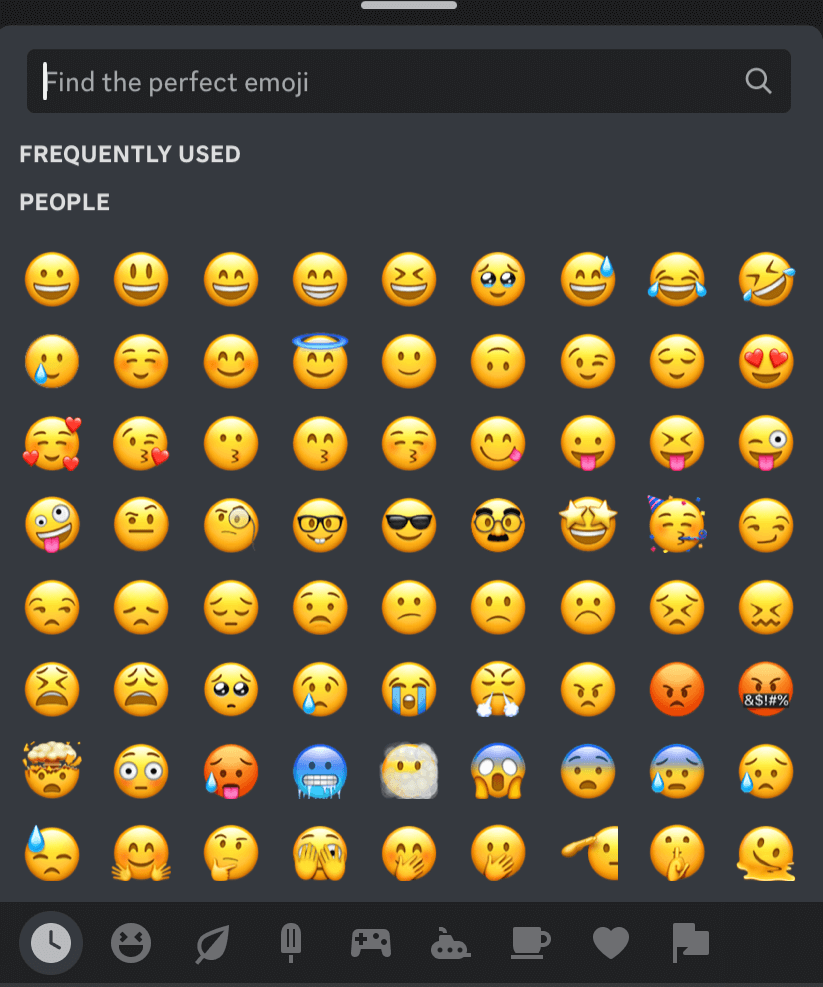Using an emoji to react to a message on Discord.