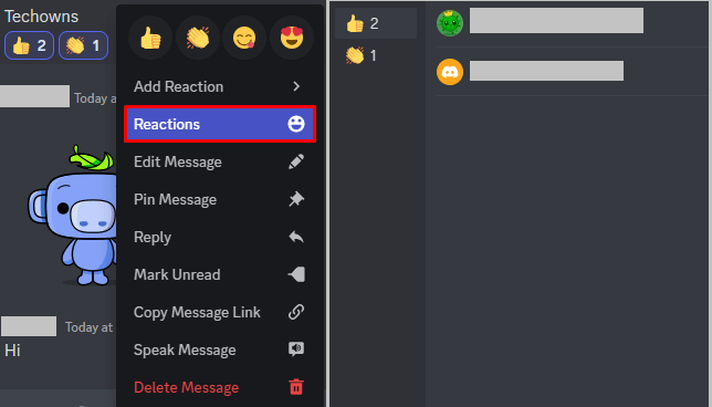 to See Who reacted in Discord On Desktop