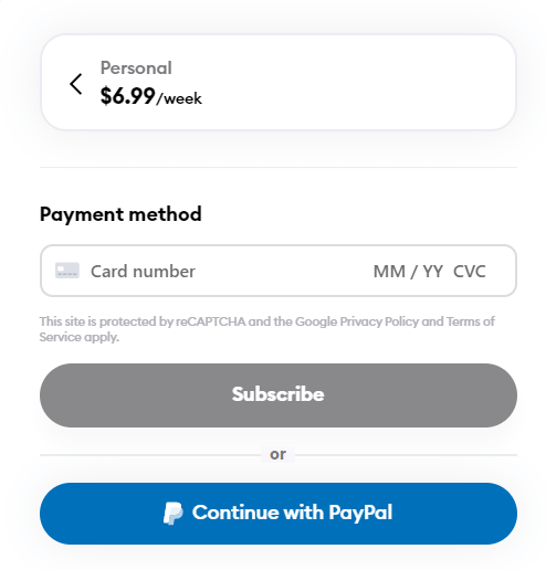 Select Payment Method