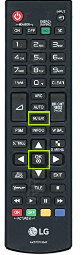 Reset LG Remote(2010 - 2011 Remote Models)