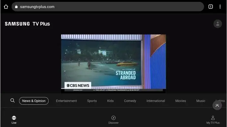 start streaming Samsung TV Plus on Firestick